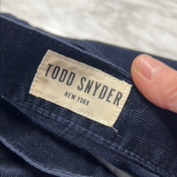 Todd Snyder Navy Italian Corduroy Pants size 33 - Picture 7 of 13